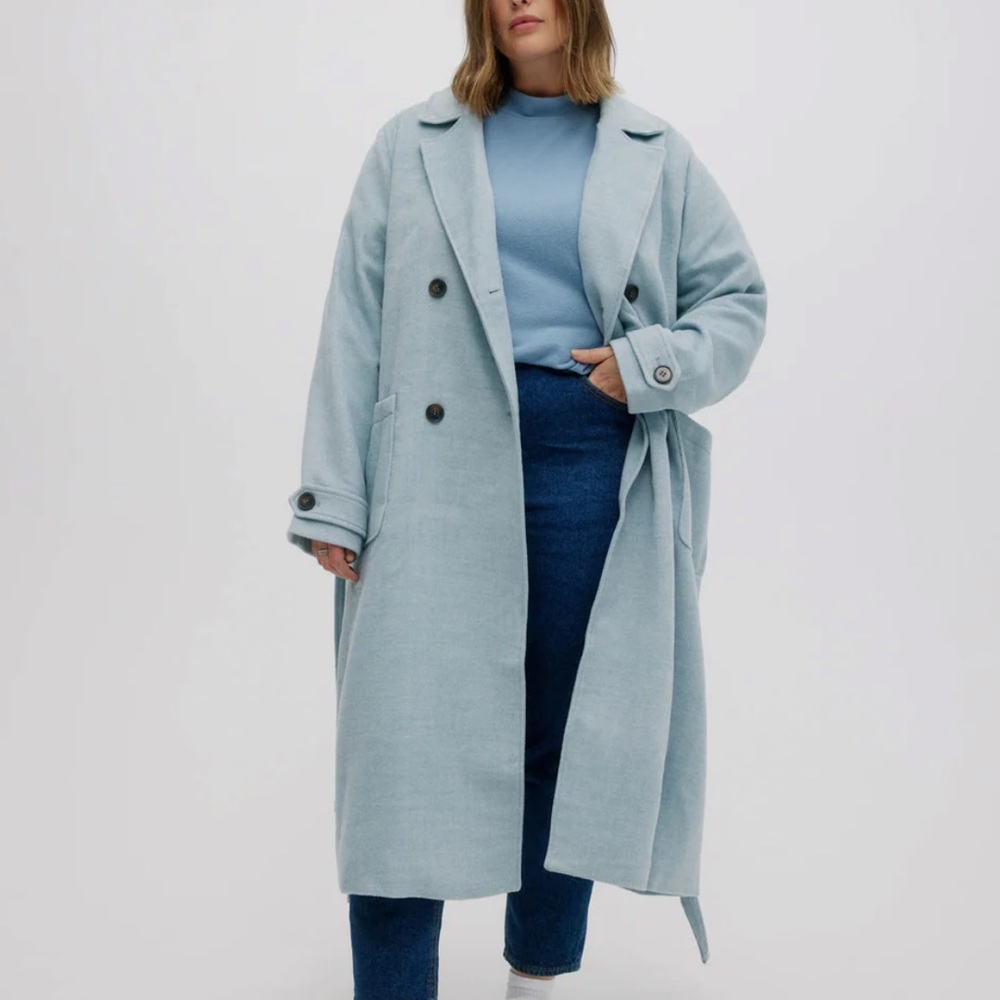 Noize Jazlyn Long Faux-wool Coat